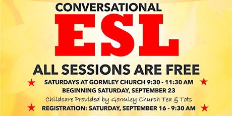 ESL Class Registration at Gormley Church primary image