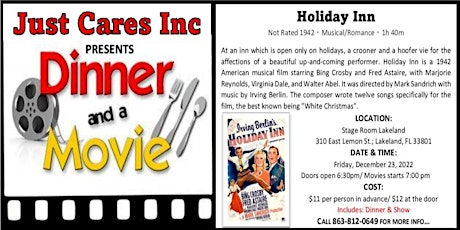 Classic Dinner & A Movie Night Presented by Just Cares Inc