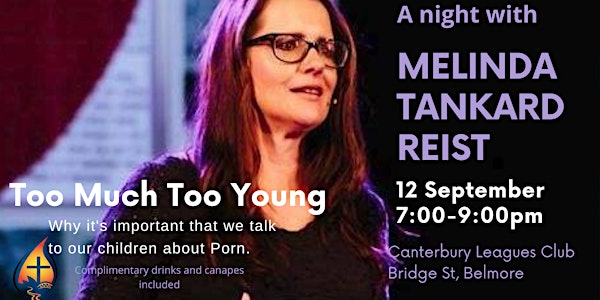 Too Much too Young:  A Night with Melinda Tankard Reist