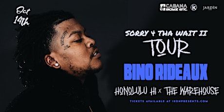 BINO RIDEAUX Live In Concert - Oct 14th, 2022(Honolulu, HI)