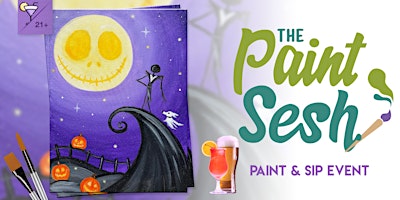 Paint and Sip in Riverside, CA – “This is Halloween” at Brooks Bar
