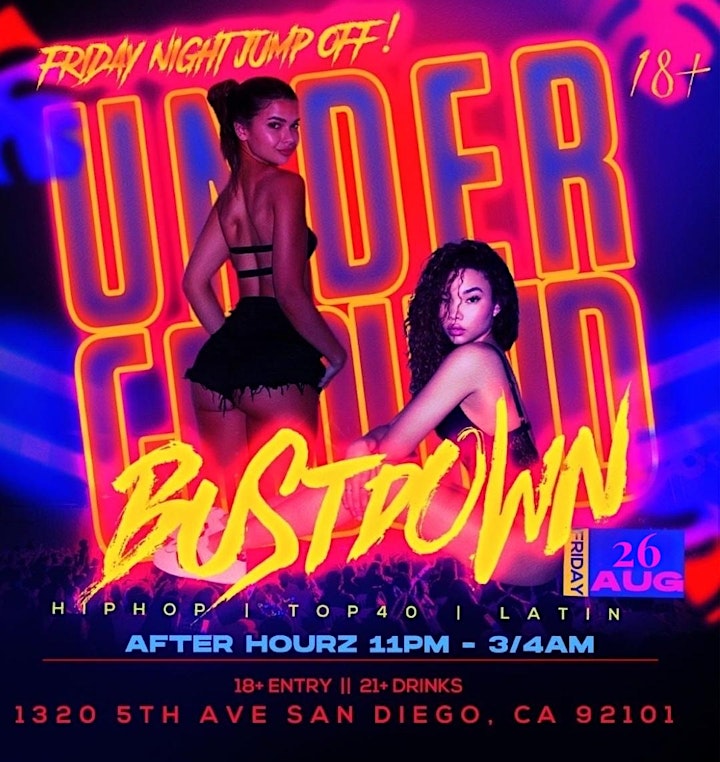 Afterhours 18+ and 21+ FRIDAY. 11pm-4am Downtown SD image