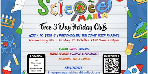 Science - Mania Kids School Holiday Activities