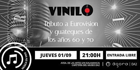 Disfruta con la música en vivo de Vinilo con tributo a Eurovision