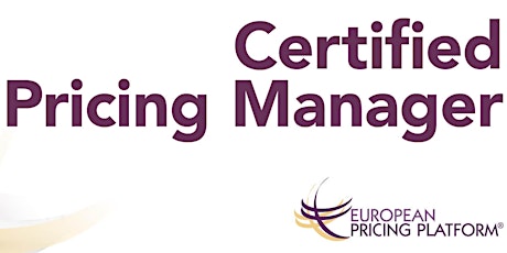 Primaire afbeelding van Certified Pricing Manager® programme - level 3 - 2018
