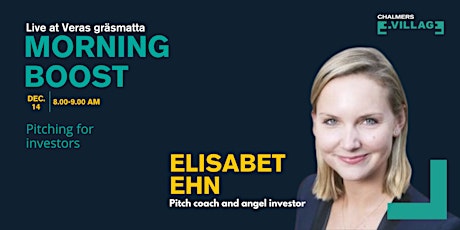 How to successfully pitch your business idea to investors with Elisabet Ehn