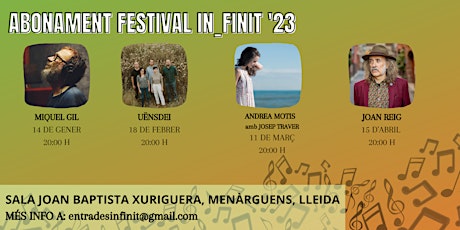 Imagen principal de ABONAMENT Festival In_finit 2023