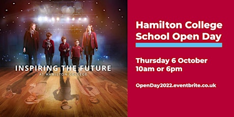 Hamilton College Open Day - Thursday 6 October