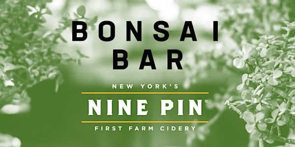 Bonsai Bar @ Nine Pin Cider Works