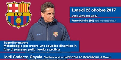 Stage di formazione: dalla FC Escola Barcellona, Jordi Gratacos Stage di formazione: dalla FC Escola Barcellona, Jordi Gratacos