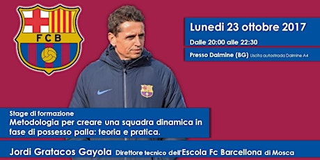 Immagine principale di Stage di formazione: dalla FC Escola Barcellona, Jordi Gratacos 