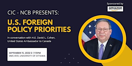 U.S. Ambassador David Cohen on "U.S. Foreign Policy Priorities"