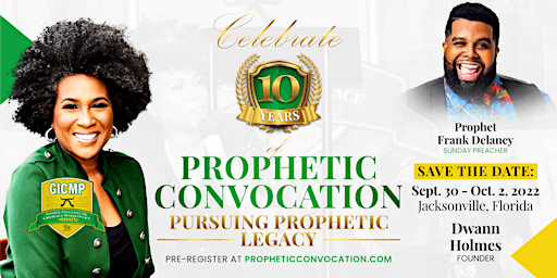PROPHETIC CONVOCATION SUNDAY WORSHIP WITH GUEST PROPHET FRANK DELANEY