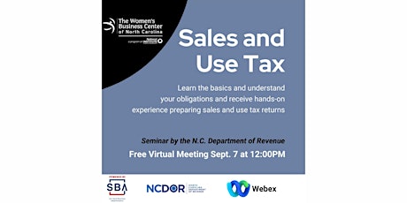 NCDOR: Sales and Use Tax