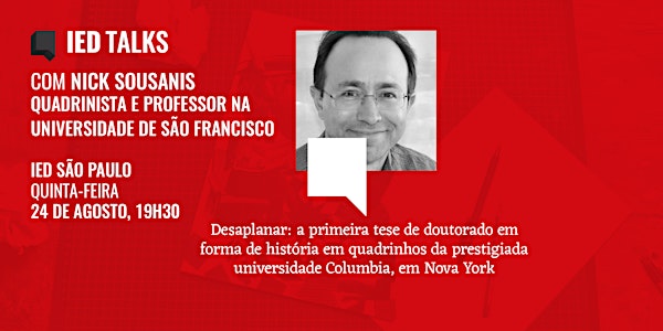 #IEDTalks com o quadrinista americano Nick Sousanis