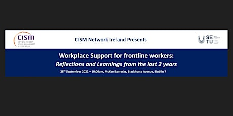 Workplace Support for frontline workers: Reflections and Learnings