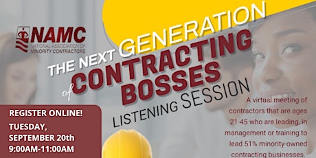 The Next Generation of Contracting Bosses: Listening Session