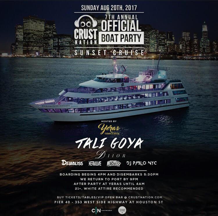 7th ANNUAL CRUST NATION BOAT PARTY SUNSET CRUISE