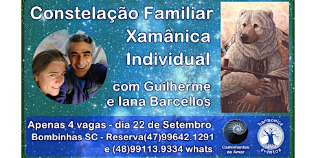 Imagem principal do evento Constelação Familiar Xamânica INDIVIDUAL - com Guilherme e Iana Barcelllos 