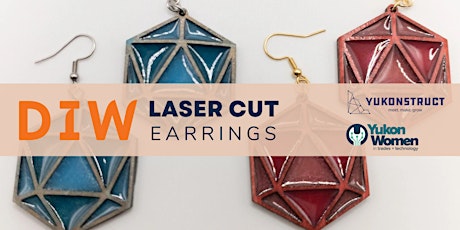 DIW: Laser Cut Wood and Resin Earrings