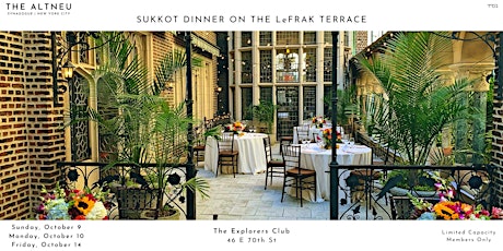 Altneu Sukkot Dinners on the LeFrak Terrace