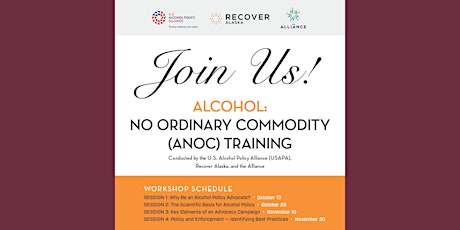 Alcohol: No Ordinary Commodity (ANOC) Training