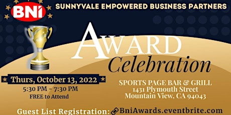 Sunnyvale's BNI Empowered Business Partners Award Celebration