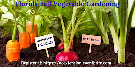 Florida Fall Vegetable Gardening-In-person Class