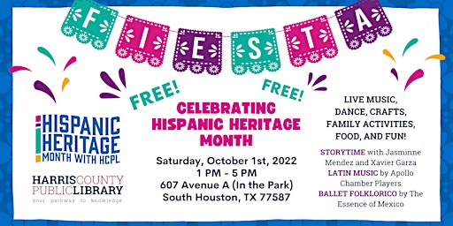 Fiesta @ HCPL: Celebrate Hispanic Heritage Month with HCPL