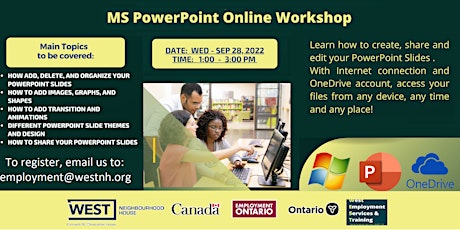 Introduction to Microsoft PowerPoint (online Workshop)
