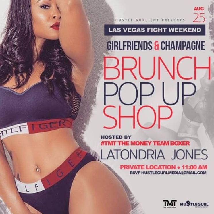 Fight Weekend Girlfriends and Champagne Brunch Pop Up hosted by The Money Team Latondria Jones 