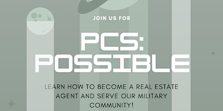 PCS Possible: Real Estate Career JBLM