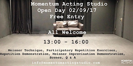 Open Day at Momentum Acting Studio primary image