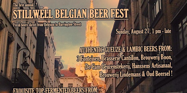 Earlybird Tasting Session: Stillwell Belgian Fest