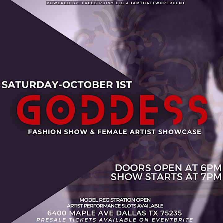 GODDESS Fashion Show & Female Artist Showcase image