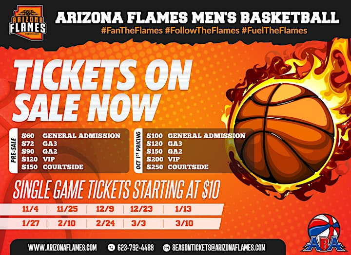 Arizona Flames Tickets image