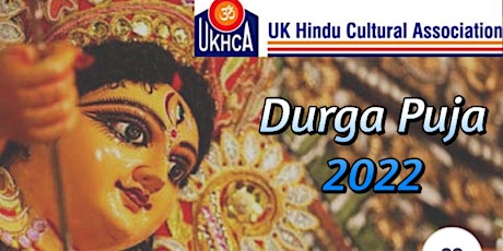 2022 UKHCA DURGA PUJA (Sat 1st Oct - Wed 5th Oct 2022) at Swanley Town Hall primary image