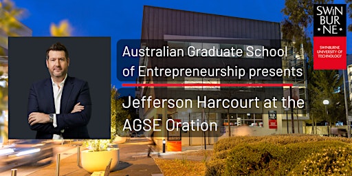 The AGSE Oration presents Jefferson Harcourt