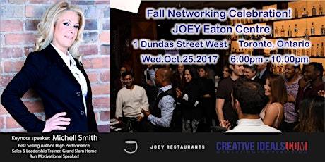 Fall Networking Celebration at JOEY Eaton Centre! primary image