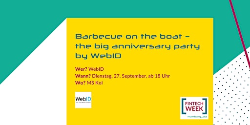 Barbecue on the Boat – The Big Anniversary Party by WebID