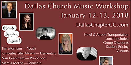 2018 Dallas Church Music Workshop Vendor Registration primary image