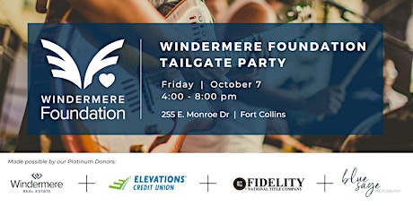 Primaire afbeelding van Windermere Foundation Tailgate Party 2022