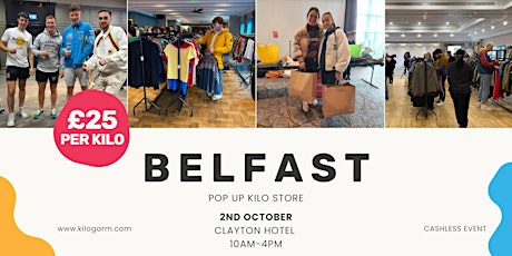 Belfast Kilo Sale Pop Up 2nd October