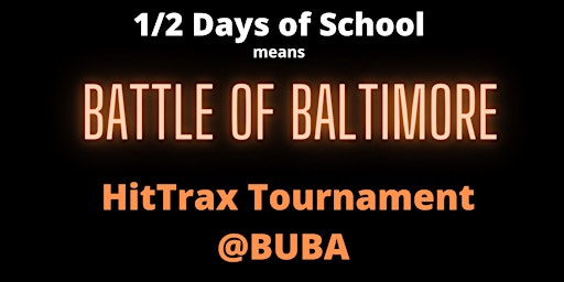 1/2 School Day- Indoor Youth Baseball Tournament on HitTrax