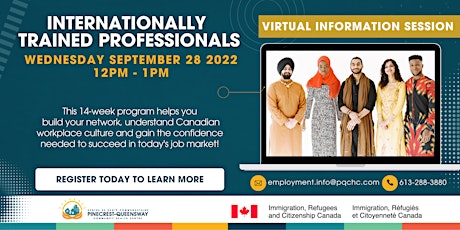Internationally Trained Professionals Program - Virtual Information Session