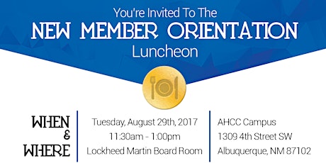 August AHCC "New Member" Orientation Luncheon - Invitation ONLY! primary image