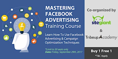 1 Day Facebook Advertising Training Course (Early Bird Promo)