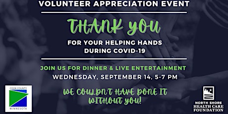 Cook County MN Covid-19 Volunteer & Donor Appreciation Event primary image