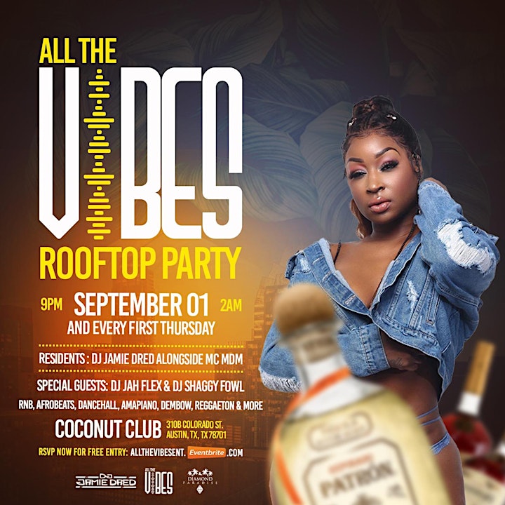 All The Vibes RoofTop Party  - EVERY FIRST THURSDAY @ COCONUT CLUB image