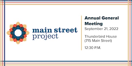 Image principale de Main Street Project Annual General Meeting & Hope Alley Unveiling